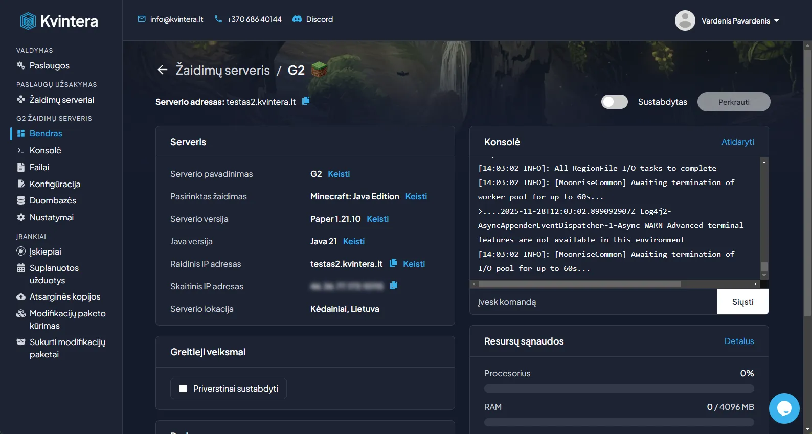Iliustracija 3: Žaidimų hostingas, VPS ar talpintis pas save – ką pasirinkti?